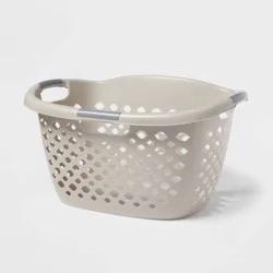 1.8bu Hip Hugger Laundry Basket Gray - Brightroom™