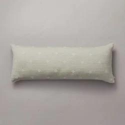 Hearth & Hand with Magnolia 14"x36" Diamond Jacquard Lumbar Bed Pillow Sage Green - Hearth & Hand™ with Magnolia