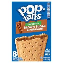 Pop-Tarts Toaster Pastries, Unfrosted Brown Sugar Cinnamon, 13.5 oz, 4 Count