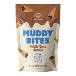 Muddy Bites Milk Chocolate Waffle Cone Snacks - 2.33oz