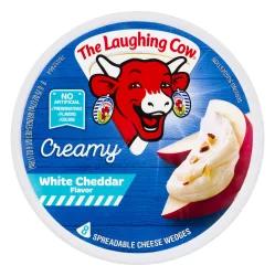 The Laughing Cow Creamy White Cheddar Flavor Spreadable Cheese Wedges