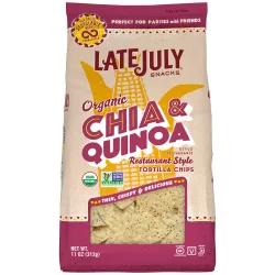 Late July Tortilla Chips Organic Chia & Quinoa Restaurant Style
