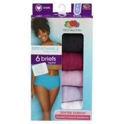 Fruit of the Loom FOL BREATHABLE COTTON-MESH BRIEF 6DBCBF1 AST 8