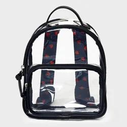 Girls' 8.5' Mini Backpack with Strawberry Straps - art class™ Black/Clear