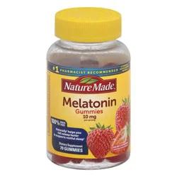 Nature Made Melatonin Maximum Strength 100% Drug Free Sleep Aid for Adults 10mg per serving Gummies - 70ct