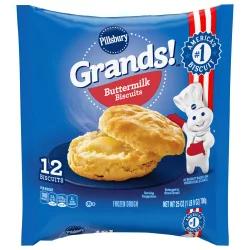 Pillsbury Grands! Buttermilk Breakfast Biscuits Frozen Dough, 12 Ct.