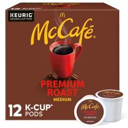 McCafé Premium Roast Coffee, Single Serve Keurig K-Cup Pods, Medium Roast, 12 Count