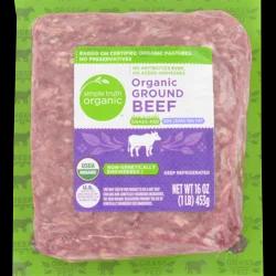 Simple Truth Organic Ground Beef 90% Lean 100% Grass Fed