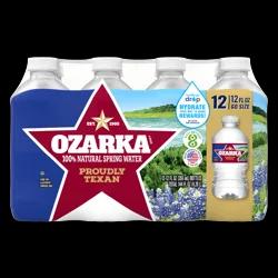 OZARKA Brand 100% Natural Spring Water, 12-ounce plastic bottles (Pack of 12)