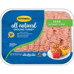 Butterball All Natural Fresh 93/7 Ground Turkey - 1lb