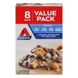 Atkins Caramel Chocolate Nut Roll Value Pack 8 Ct
