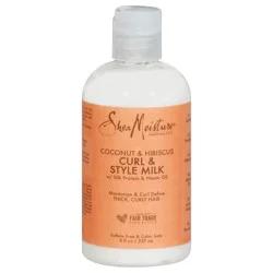 SheaMoisture Coconut & Hibiscus Curl & Style Milk For Thick Curly Hair - 8 fl oz