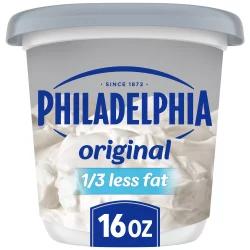 Philadelphia Reduced Fat Cream Cheese Spread with 1/3 Less Fat Tub