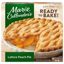 Marie Callender's Frozen Pie Dessert, Lattice Peach, 40 Ounce