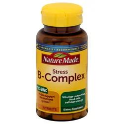 Nature Made Stress Vitamin B Complex with Vitamin C and Zinc Supplement Tablets for Immune Support - 75ct