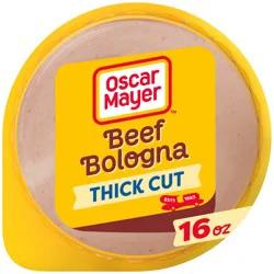 Oscar Mayer Thick Cut Beef Bologna Sliced Lunch Meat Pack