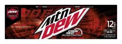 Mountain Dew Code Red Soda DEW With A Rush Of Cherry 12 Fl Oz 12 Count