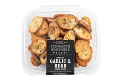 Schwartz Brothers Bakery Organic Garlic & Herb Bagel Chips