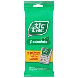 Tic Tac Freshmints Mints 3 - 1 oz Packs