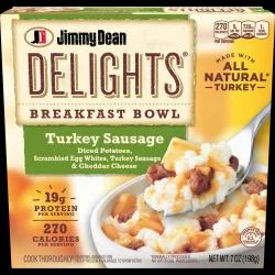 Jimmy Dean Delights Frozen Turkey Sausage Breakfast Bowl - 7oz