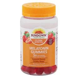 Sundown Naturals Melatonin 5 Mg Strawberry Flavored Gummies