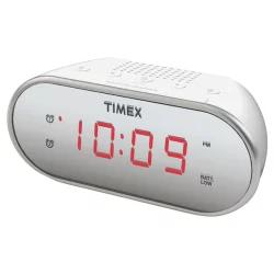 Timex Dual Alarm Clock with Mirror Finish