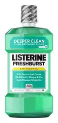 Listerine Freshburst Antiseptic Mouthwash for Bad Breath, Kills 99% of Germs that Cause Bad Breath & Fight Plaque & Gingivitis, ADA Accepted Mouthwash, Spearmint, 1 L