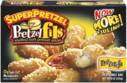 SuperPretzel Pretzelfils Mozzarella Soft Stuffed Pretzel Sticks