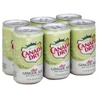Canada Dry Soda Zero Sugar Ginger Ale In Cans - 6-7.5 Fl. Oz.