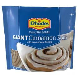 Rhodes Giant Cinnamon Rolls with Cream Cheese Frosting, 6 ct