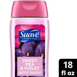 Suave Essentials Sweet Pea And Violet Body Wash