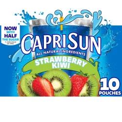 Capri Sun Strawberry Kiwi Flavored Juice Drink Blend Pouches
