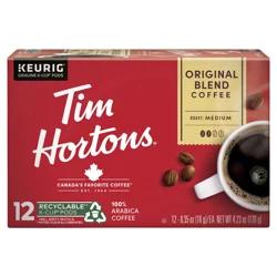 Tim Hortons Medium Roast Original Blend Coffee K-Cup Pods 12 - 0.37 oz