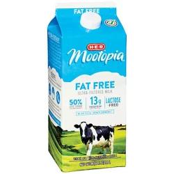 H-E-B MooTopia Lactose Free Fat Free Milk