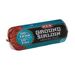 H-E-B Ground Beef Sirloin 90% Lean