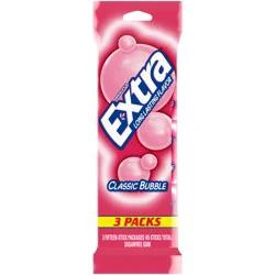 EXTRA Classic Bubble Sugar Free Chewing Gum, 15 ct (3 Pack)