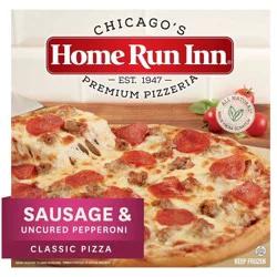 Home Run Inn Family Size Classic Frozen Sausage and Uncured Pepperoni Pizza, 31 oz
