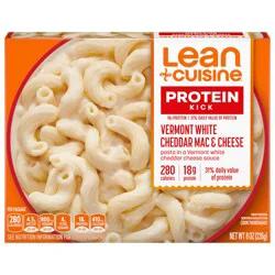 Lean Cuisine Frozen Meal Vermont White Cheddar Mac and Cheese, Protein Kick Microwave Meal, Microwave Macaroni and Cheese Dinner, Frozen Dinner for One