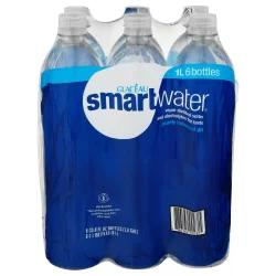 smartwater Vapor Distilled Water 6 - 33.8 fl oz Bottles