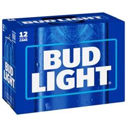 Bud Light Beer, 12 Pack Beer, 12 FL OZ Cans