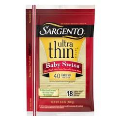 Sargento Ultra Thin Baby Swiss Cheese Slices