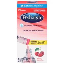 Pedialyte Cherry Flavor Electrolyte Powder 6 - 0.06 oz Packets