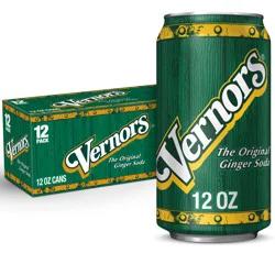 Vernors Ginger Soda, 12 fl oz cans, 12 pack