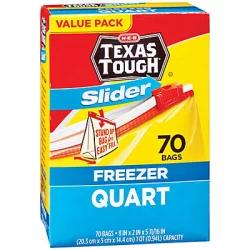 H-E-B Texas Tough Slider Quart&nbsp;Freezer Bags Value Pack&nbsp;