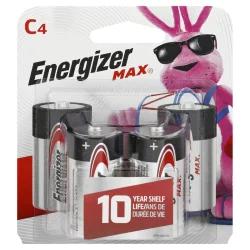 Energizer 4pk Max Alkaline C Cell Batteries