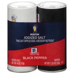 Morton Iodized Salt & Mccormick Pepper Variety Pack