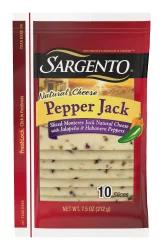 Sargento Natural Pepper Jack Deli Style Monterey Jack Sliced Cheese