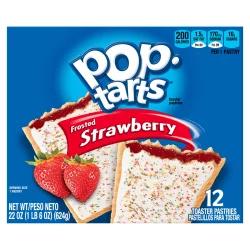 Pop-Tarts Kellogg's Pop-Tarts Toaster Pastries, Breakfast Foods, Baked in the USA, Frosted Strawberry