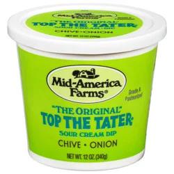 Mid America Farms Top The Tater The Original Chive Onion Sour Cream Dip 12 oz