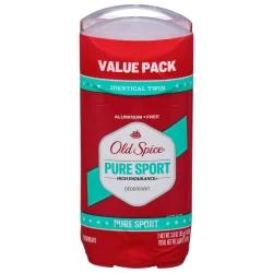 Old Spice High Endurance Deodorant for Men, Aluminum Free, 48 Hour Protection, Pure Sport Scent, 3.0 oz, Pack of 2